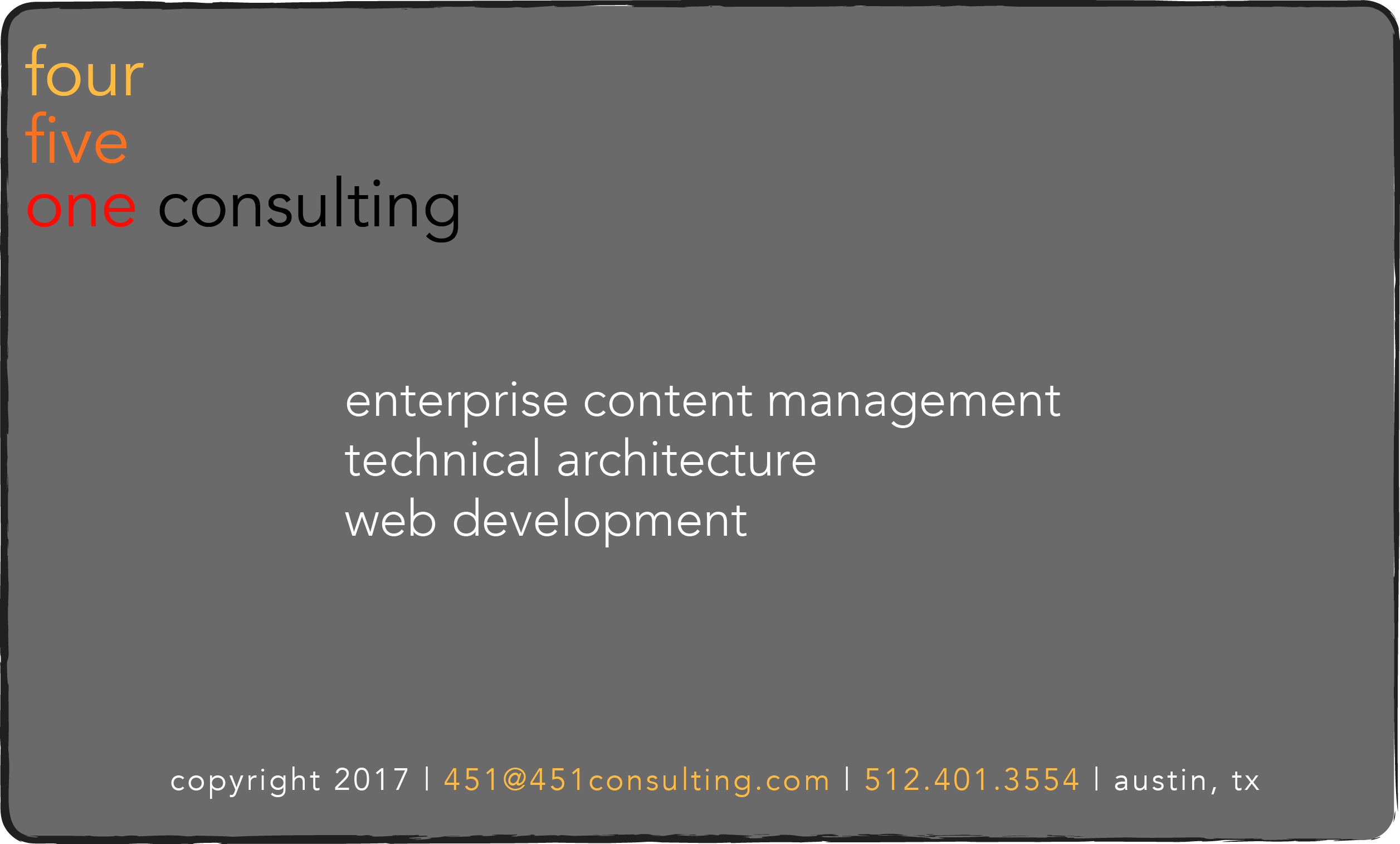 four five one consulting - 512.401.3554